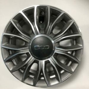 LM velgen Fiat 500 - 500C, 16 inch, antraciet gepolijst met zomerbanden